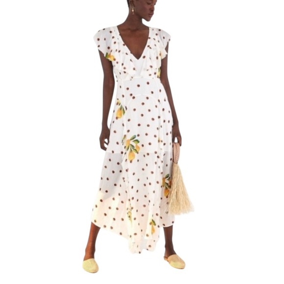 LIKE NEW FARM Rio Cashew Dot Maxi Dress - Size - XS - Picture 1 of 14